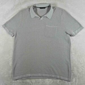 Rhone Polo Shirt Men's XL Ivory Coastal Johnny Collar Casual Golf Open Knit